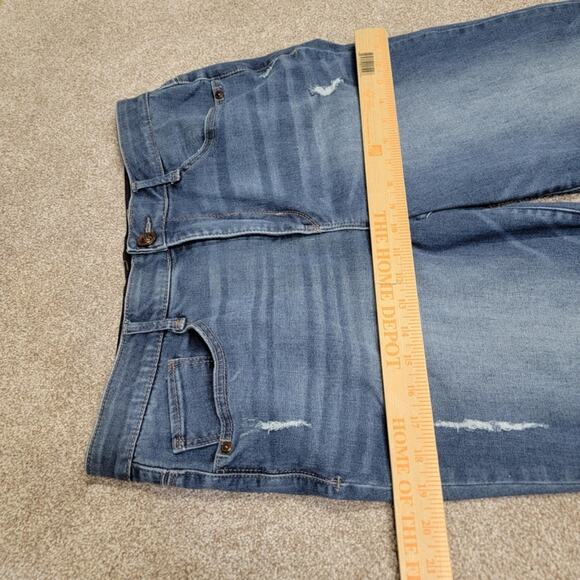 stretch shaping flattering Democrats Ab solution straight high rise jeans sz 14 - Picture 12 of 16